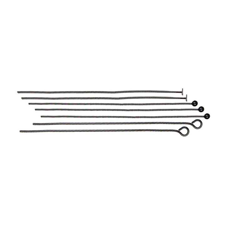 Cousin Basic Metal Findings - Black Head & Eye Pins 51 mm