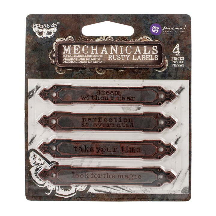 Prima Marketing Finnabair Mechanicals - Rusty Labels