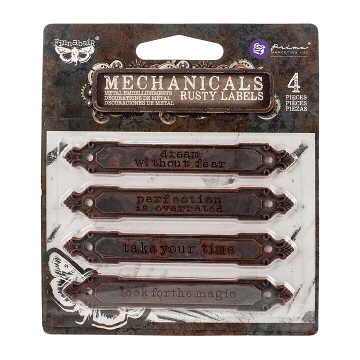 Prima Marketing Finnabair Mechanicals - Rusty Labels