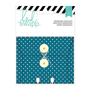 American Crafts / Heidi Swapp Envelope Cards W/String Closure - Wanderlust