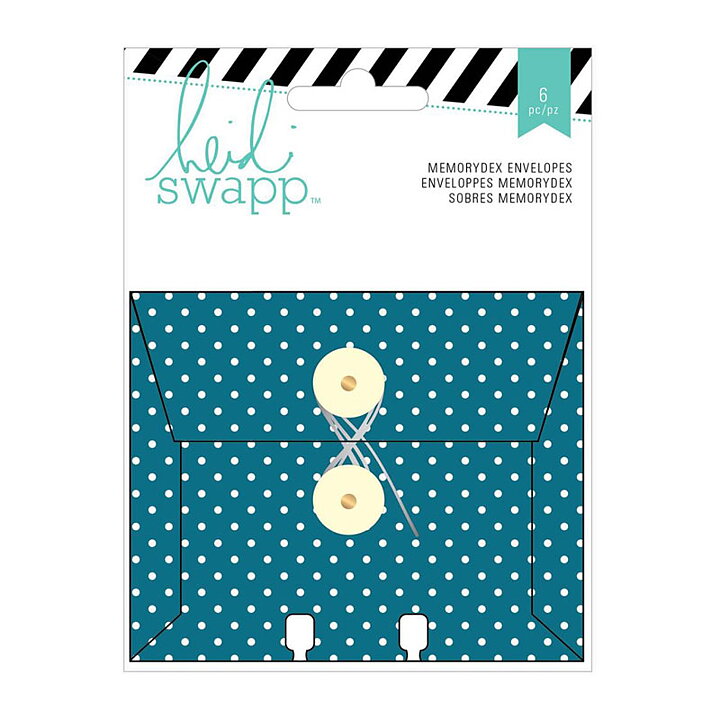 American Crafts / Heidi Swapp Envelope Cards W/String Closure - Wanderlust