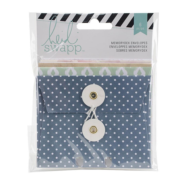 American Crafts / Heidi Swapp Envelope Cards W/String Closure - Wanderlust