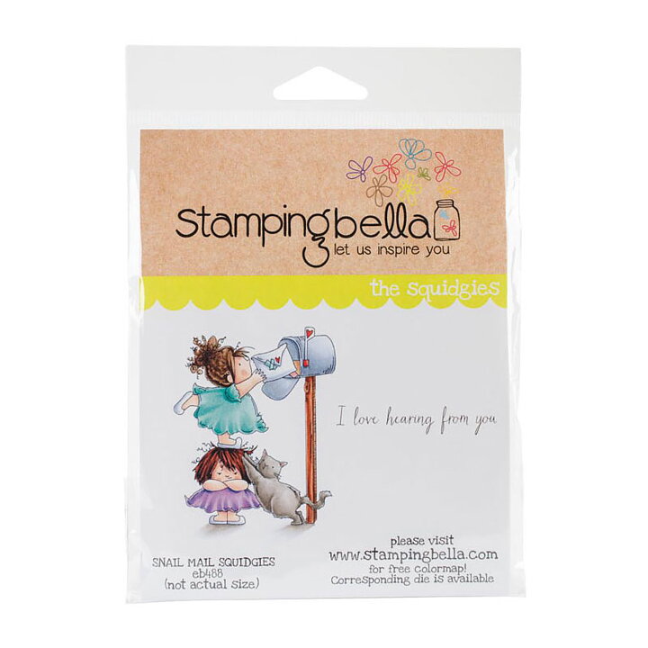 Stamping Bella Cling Rubber Stamps - Snail Mail Squidgy