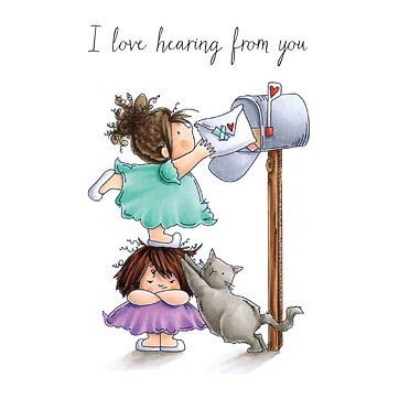 Stamping Bella Cling Rubber Stamps - Snail Mail Squidgy