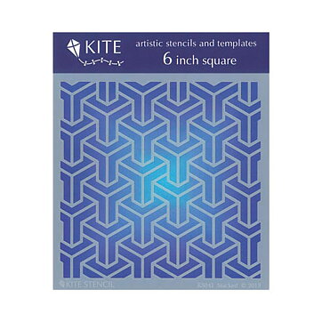 Judikins Kite Stencil 6" Square - Stacked