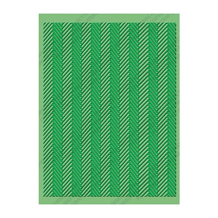 Provo Craft Cuttlebug Embossing Folder A2 - Herringbone