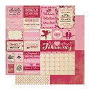 Authentique Double-Sided Cardstock Pack - February