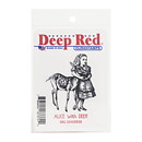 Deep Red Rubber Stamps - Alice With Deer
