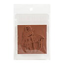 Deep Red Rubber Stamps - Alice With Deer