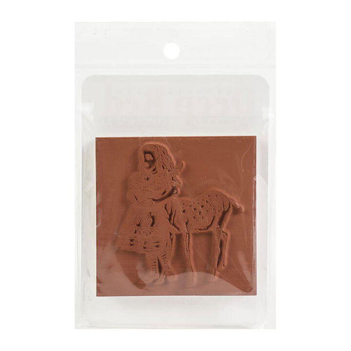 Deep Red Rubber Stamps - Alice With Deer