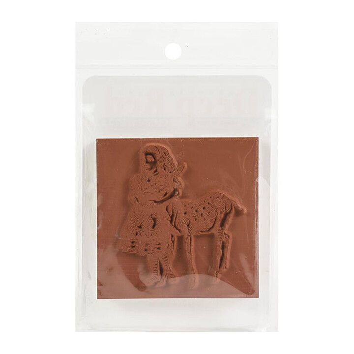 Deep Red Rubber Stamps - Alice With Deer