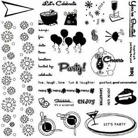 Fiskars Clear Stamps - Celebrate