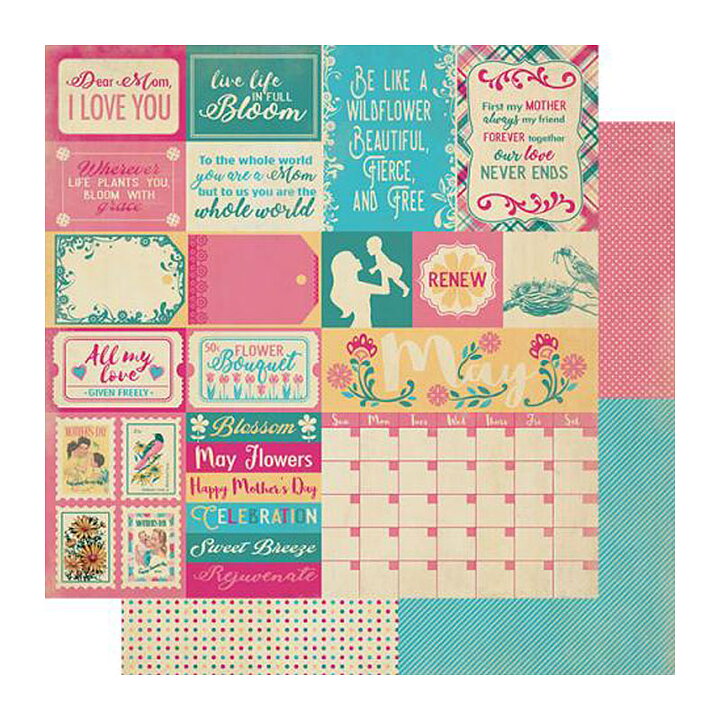 Authentique Double-Sided Cardstock Pack - May