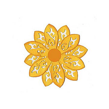 BK Dies 3x3 Flower Flourish