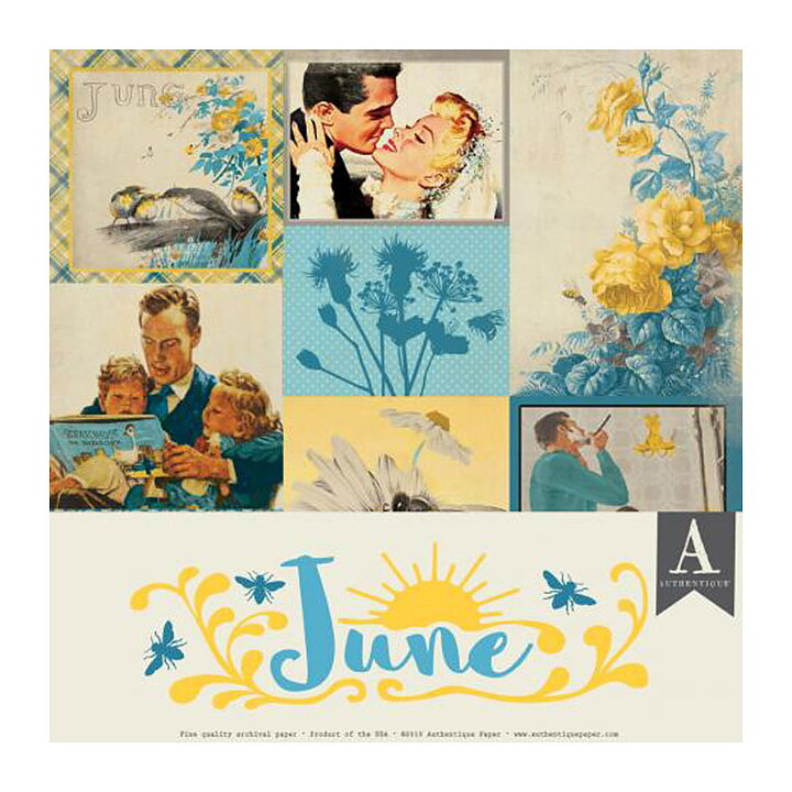 Authentique Double-Sided Cardstock Pack - June