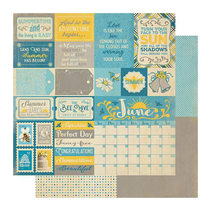 Authentique Double-Sided Cardstock Pack - June