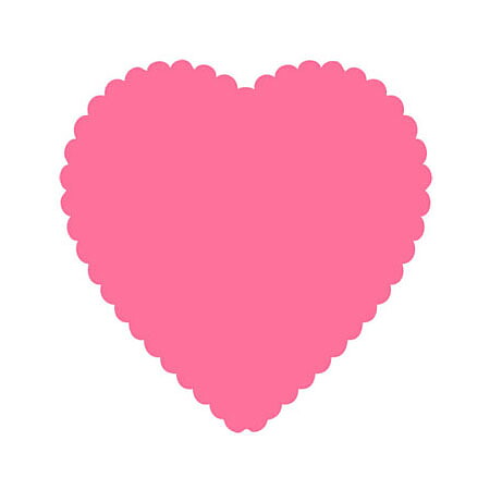 BK Dies 3x3 Valentine Heart Scalloped Large