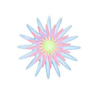 BK Dies 3x3 Flower Design a Star Burst