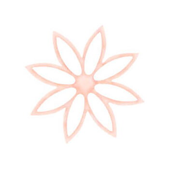 BK Dies 3x3 Flower Design a Cutout Flower