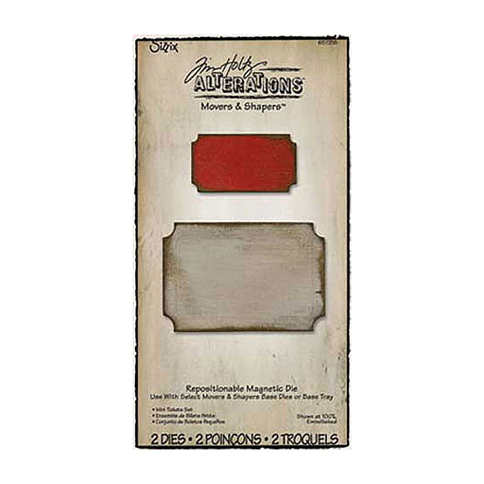 Tim Holtz Sizzix Alterations Movers & Shapers - Mini Tickets Set