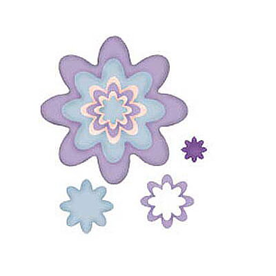 BK Dies 3x3 Flower Design a Scallop Cutout Flower