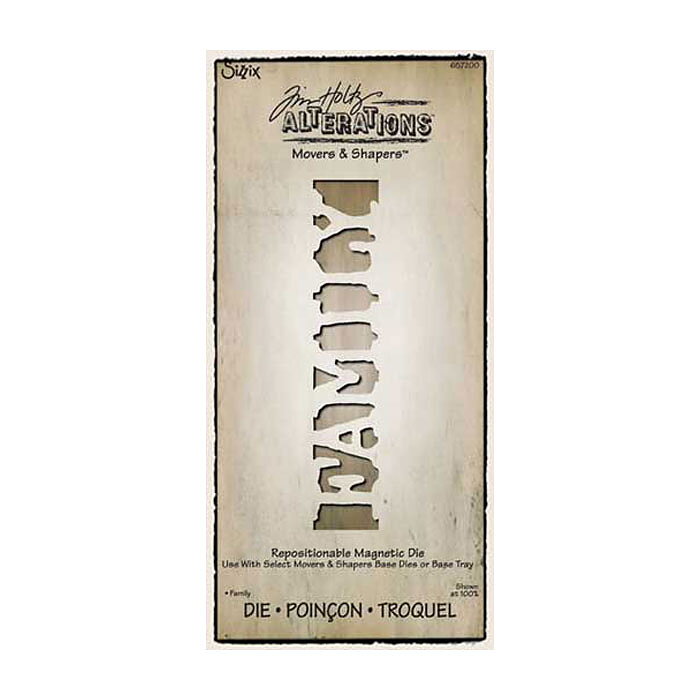 Tim Holtz Sizzix Alterations Movers & Shapers - Family