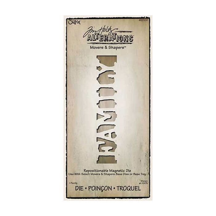 Tim Holtz Sizzix Alterations Movers & Shapers - Family