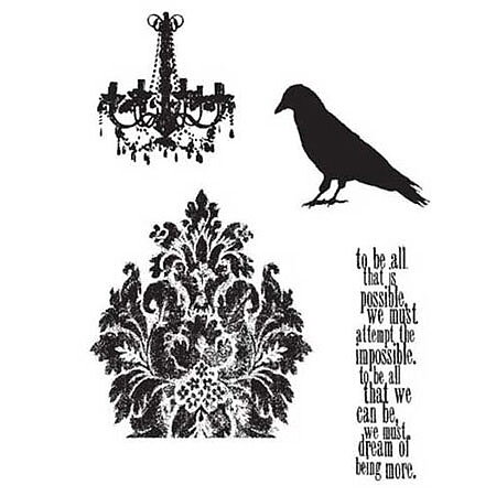 Tim Holtz Stampers Anonymous set - Birds & Baubles