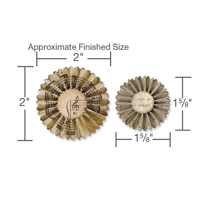 Tim Holtz Sizzix Alterations Die Sizzlits Decorative Strips - Mini Paper Rosettes