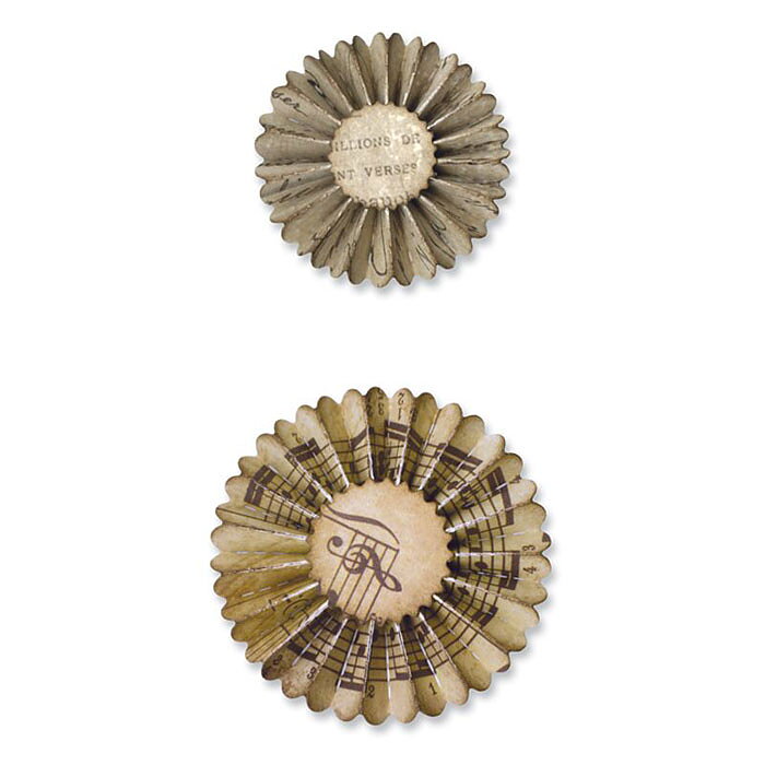 Tim Holtz Sizzix Alterations Die Sizzlits Decorative Strips - Mini Paper Rosettes
