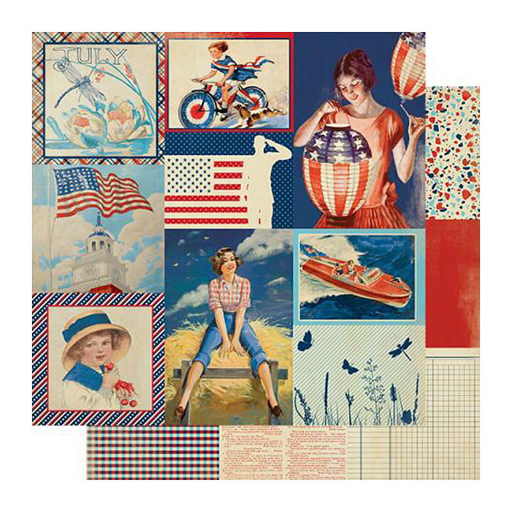 Authentique Double-Sided Cardstock Pack - July