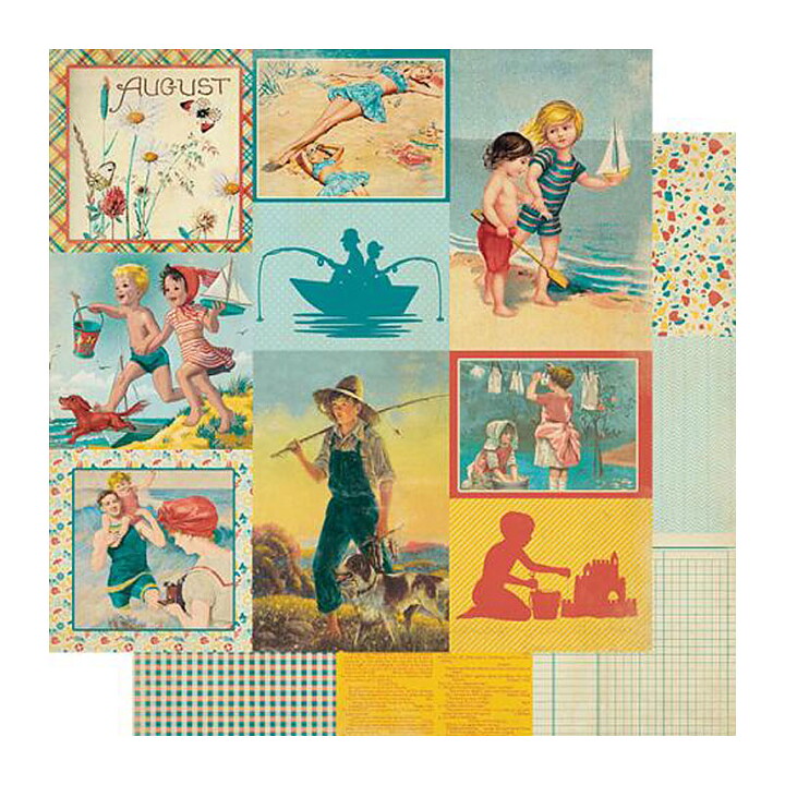 Authentique Double-Sided Cardstock Pack - August