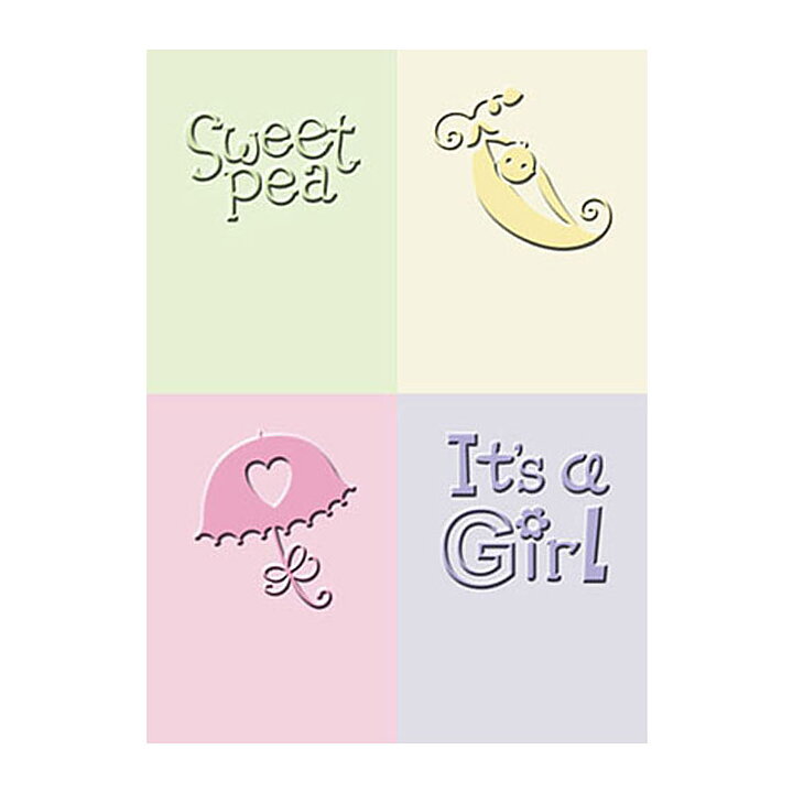 Provo Craft Cuttlebug Embossing Folders - It's a Girl