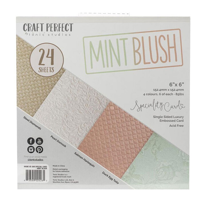 Tonic Studios Craft Perfect Paper Pad - Mint Blush