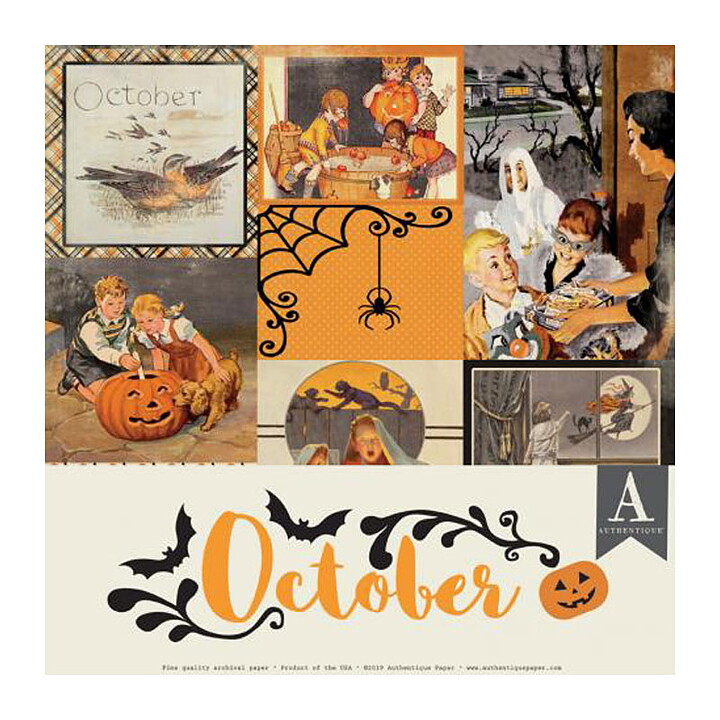 Authentique Double-Sided Cardstock Pack - October