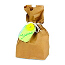 Hygloss Gusseted Flat Bottom Bag - Natural Set of 100