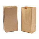 Hygloss Gusseted Flat Bottom Bag - Natural Set of 100