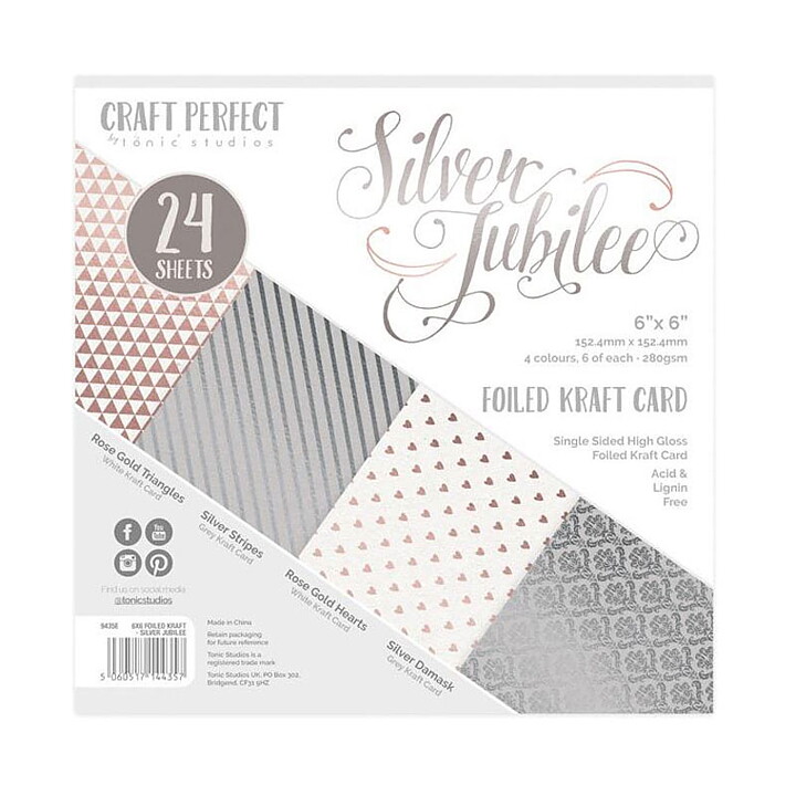 Tonic Studios Craft Perfect Paper Pad - Silver Jubilee