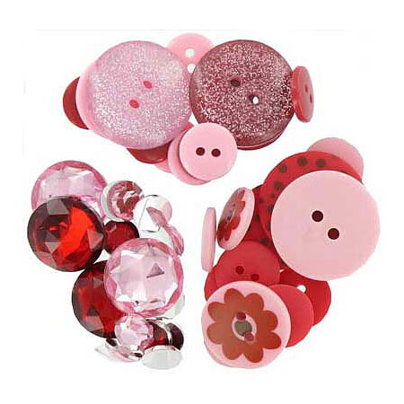 Spare Parts Embellishment Assortment Red