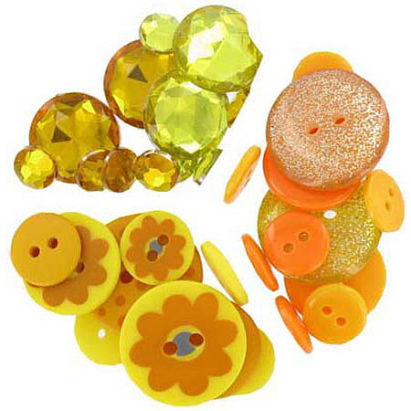Spare Parts Embellishment Assortment Yellow