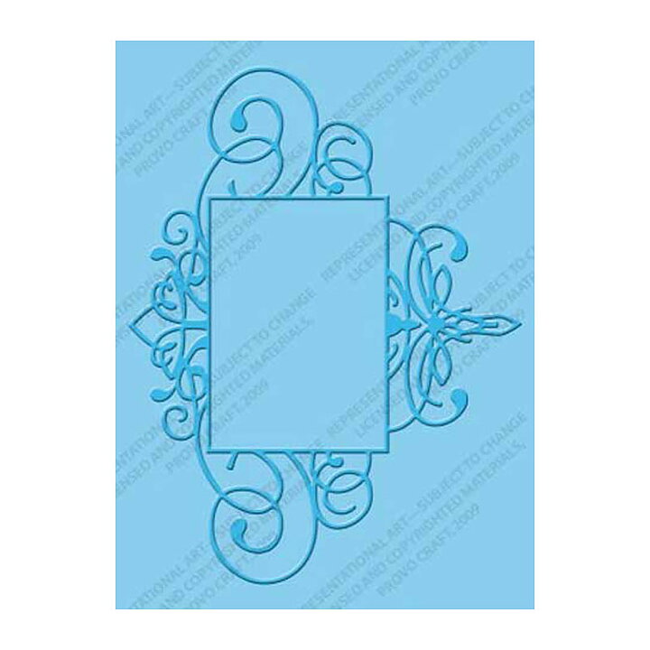 Provo Craft Cuttlebug Embossing Folder A2 - Flourished Frame