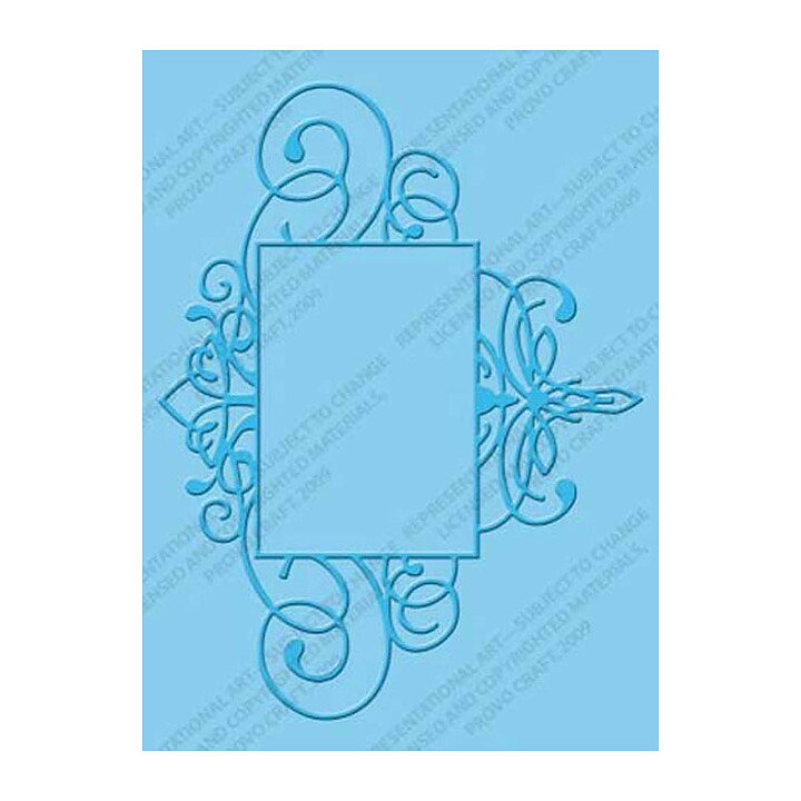 Provo Craft Cuttlebug Embossing Folder A2 - Flourished Frame
