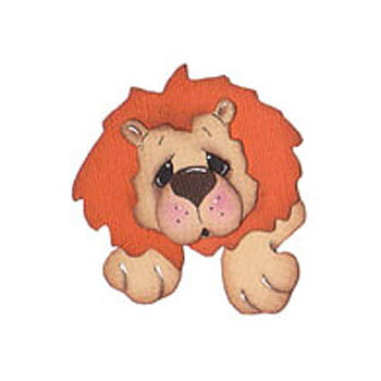 BK Dies 2x3 Animal Lion Peeker