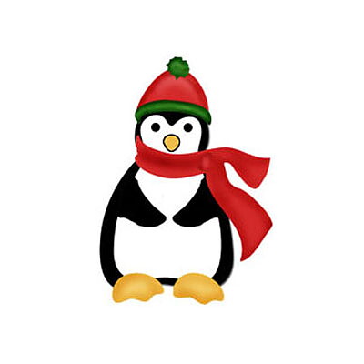 BK Dies 2x3+1.75x1.75 Animal Penguin