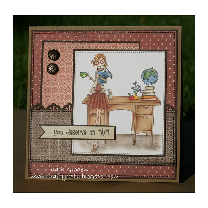 Stamping Bella Cling Rubber Stamps - Uptown Girls Tessie The Teacher