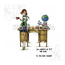 Stamping Bella Cling Rubber Stamps - Uptown Girls Tessie The Teacher