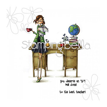Stamping Bella Cling Rubber Stamps - Uptown Girls Tessie The Teacher