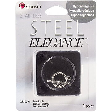 Cousin Stainless Steel Elegance - Rope Toggle Medium 4x19 mm
