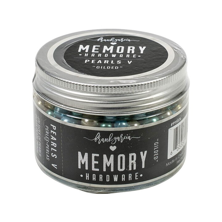 Prima Marketing Memory Hardware Glass Pearls - Gilded