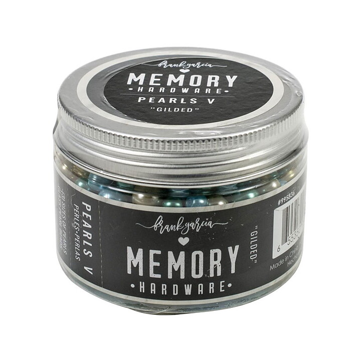 Prima Marketing Memory Hardware Glass Pearls - Gilded